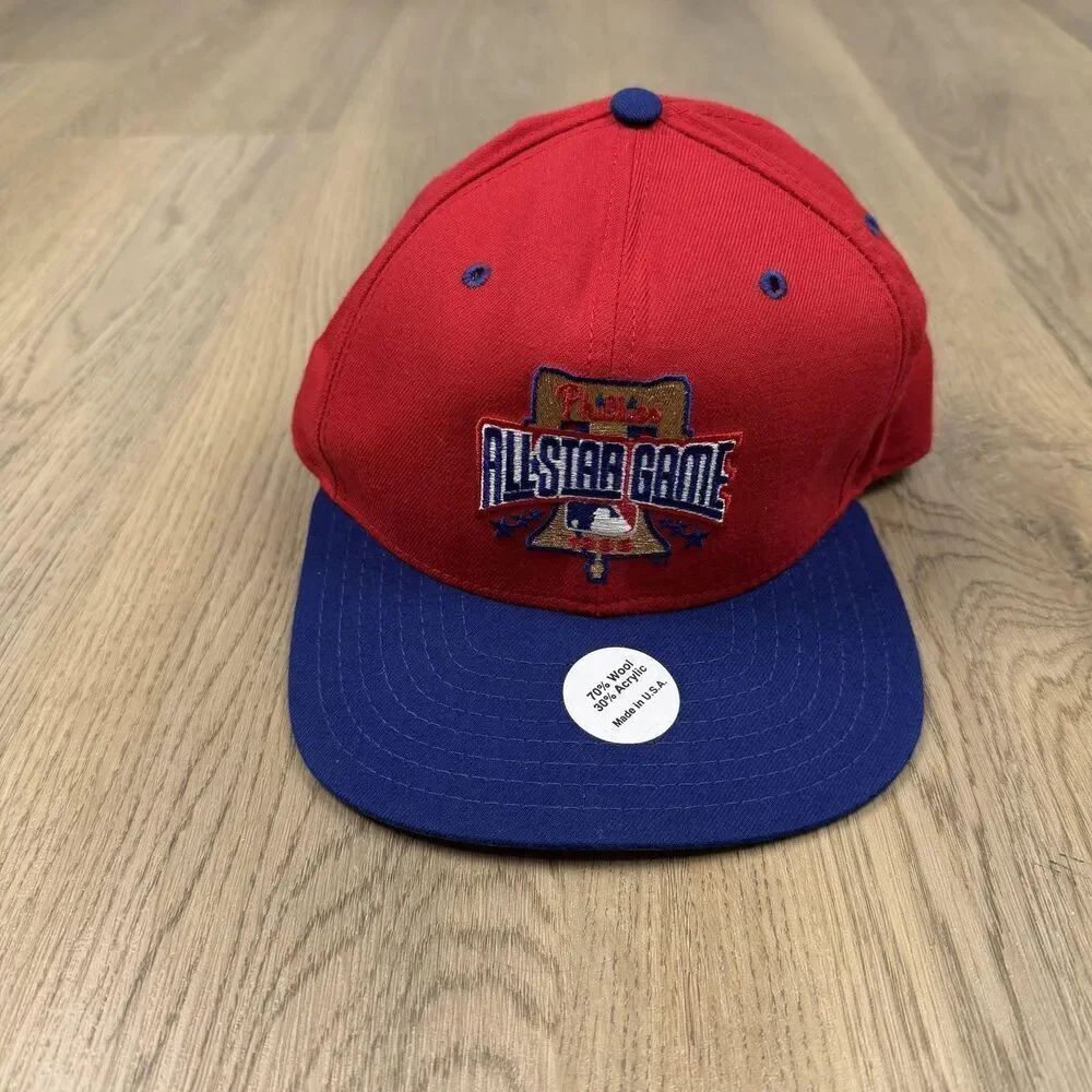 Vintage Philadelphia Phillies Hat Cap Snap Back Mens One Size All Star New Era